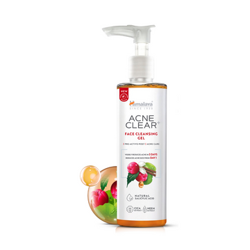 Himalaya Herbals Acne Clear+ Face Cleansing Gel - Distacart