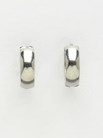 Thumbnail for NVR Men's Silver-Plated Stainless Steel Hoop Earrings - Distacart