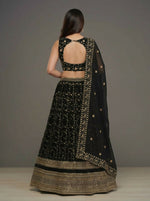 Thumbnail for Lehenga Mart Designer Indian Wedding Lehenga Choli-Black - Distacart
