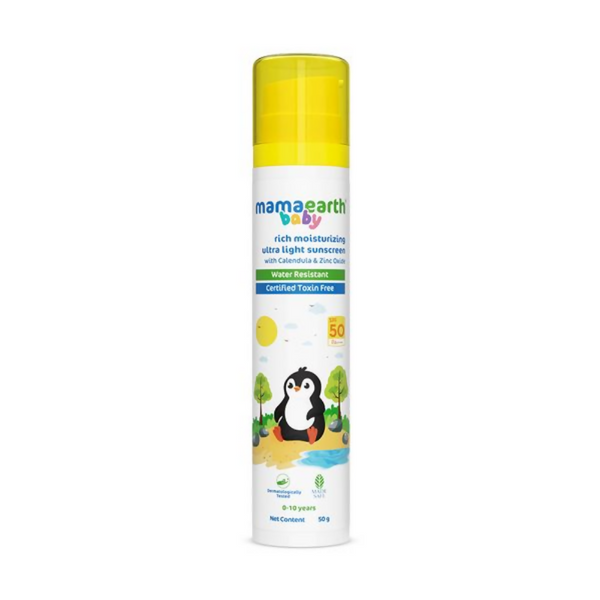 Mamaearth Baby Rich Moisturizing Ultra Light Sunscreen - Distacart