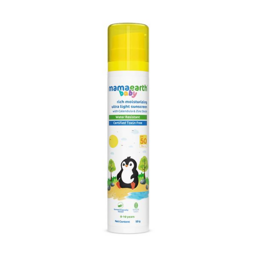 Mamaearth Baby Rich Moisturizing Ultra Light Sunscreen - Distacart