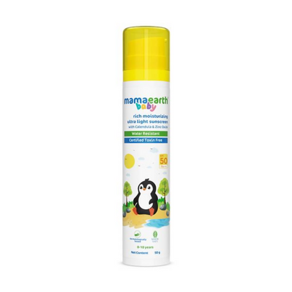 Mamaearth Baby Rich Moisturizing Ultra Light Sunscreen - Distacart