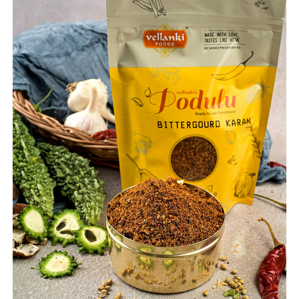 Vellanki Foods Kakarakaya Karam (Bittergourd) - Distacart