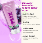 Thumbnail for PLIX The Plant Fix Jamun Skincare With Cleanser, Body Wash & Active Acne Serum For Women & Men - Distacart