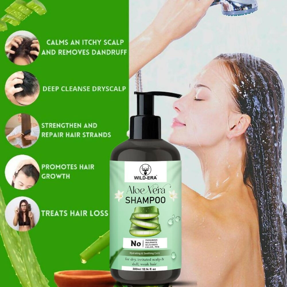 Wildera Natural Aloevera Herbal Hair Cleanser/Shampoo - Distacart