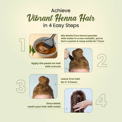 Neeta Pure Henna Soft & Shiny Natural Looking Hair Color - Distacart