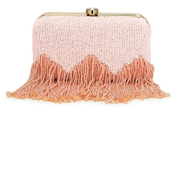 Joban Fashion Women Embellished Box Clutch - Peach - Dista
