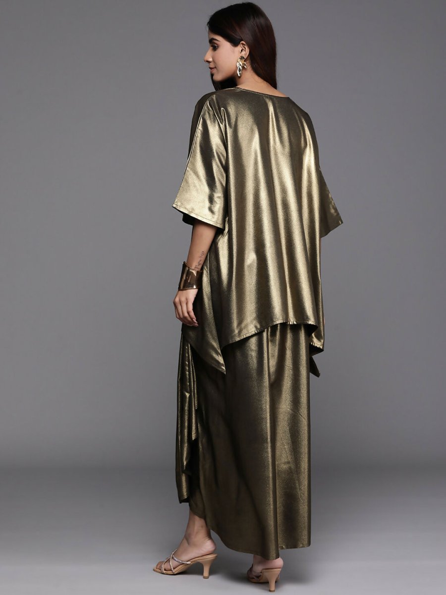 Ahalyaa Women's Traditional Wear Co-ods - Antiqe Gold - Distacart