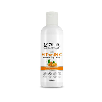 Globus Naturals Herbal Vitamin C Moisturizing Body Lotion For Skin Brightening & Nourishment, Glowing & Youthful Skin, All Skin Types - Distacart