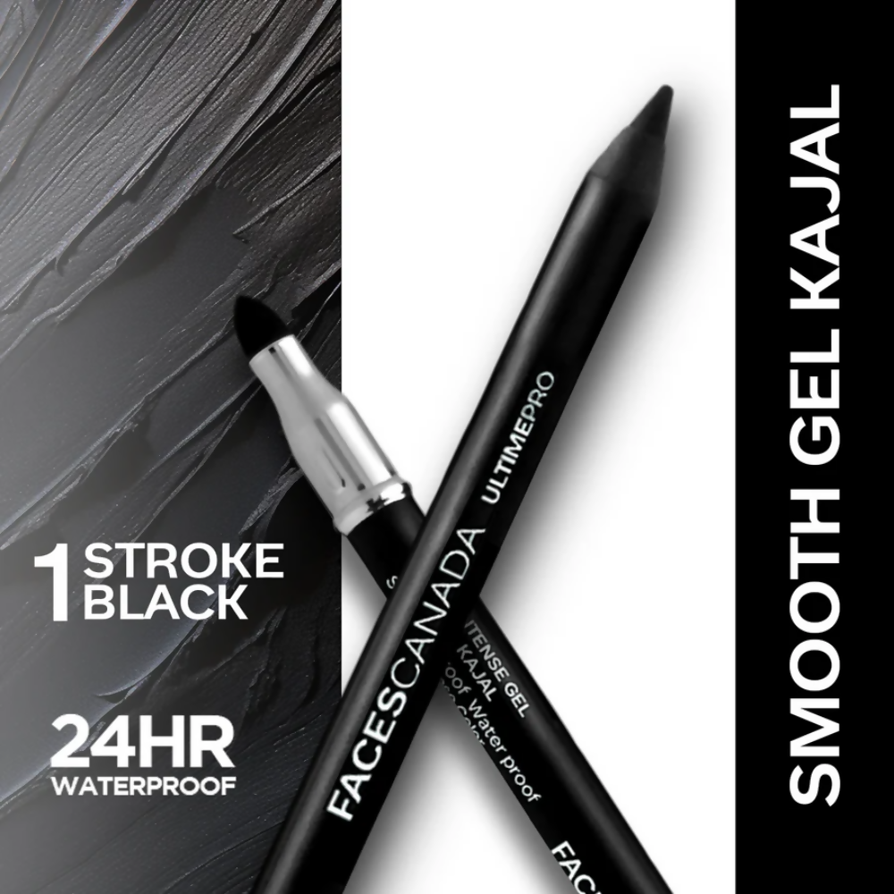 Faces Canada Intense Gel Kajal - Black - Distacart