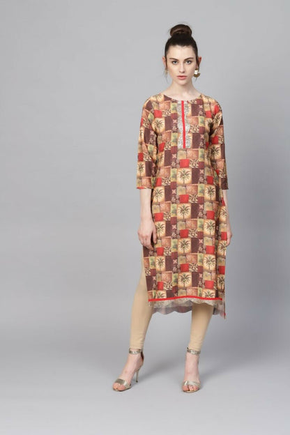 Ahalyaa Women's Traditional wear Kurta - Multi Color - Distacart