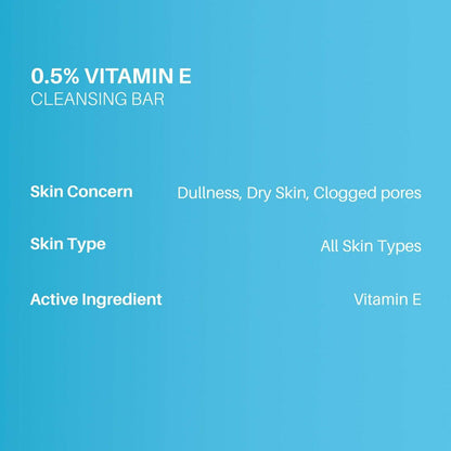 DermDoc 0.5% Vitamin E Cleansing Bar For Moisturized Skin - Distacart