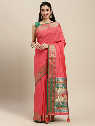 Astita Silk Blend Gajari Saree