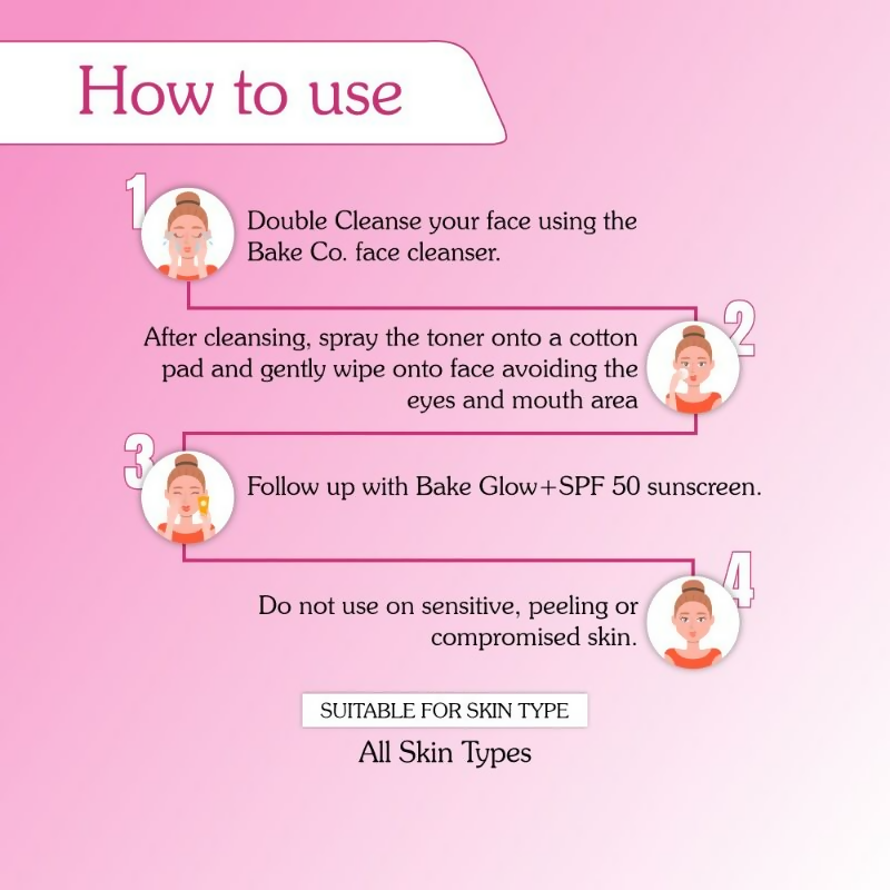 Bake 5% Niacinamide Toning Solution - Distacart