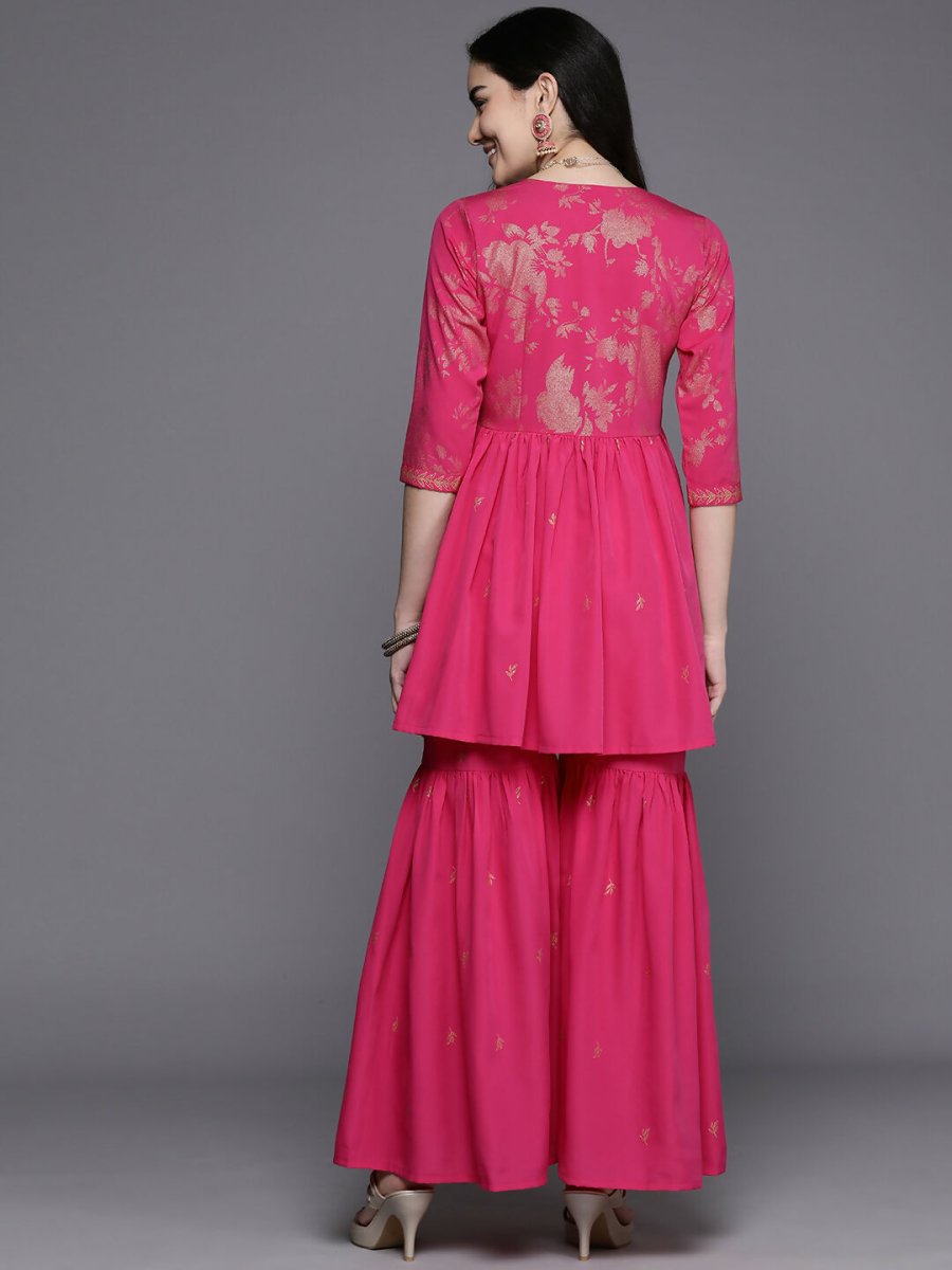 Ahalyaa Women's Traditional Wear Co-ods - Pink - Distacart