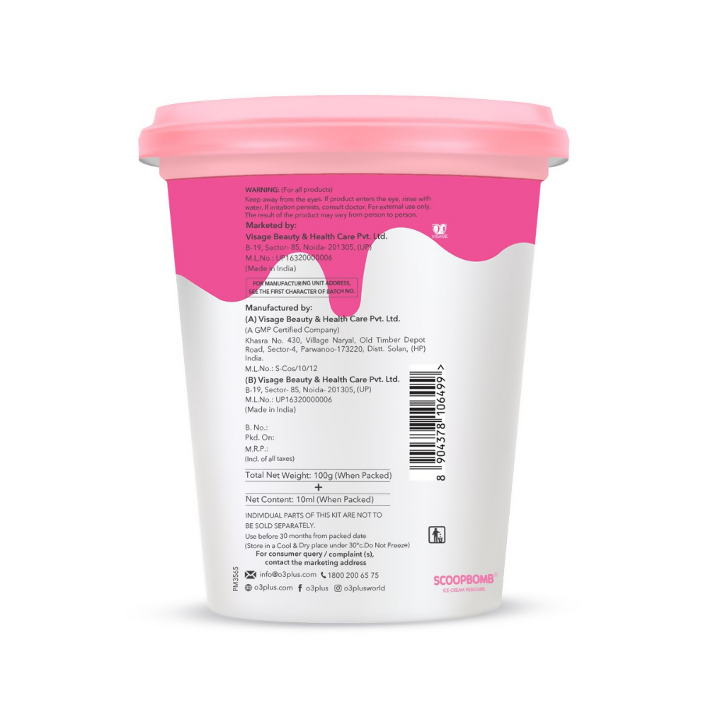 Professional O3+ Pedilogix Scoop Bomb Pedicure Gel - Dista