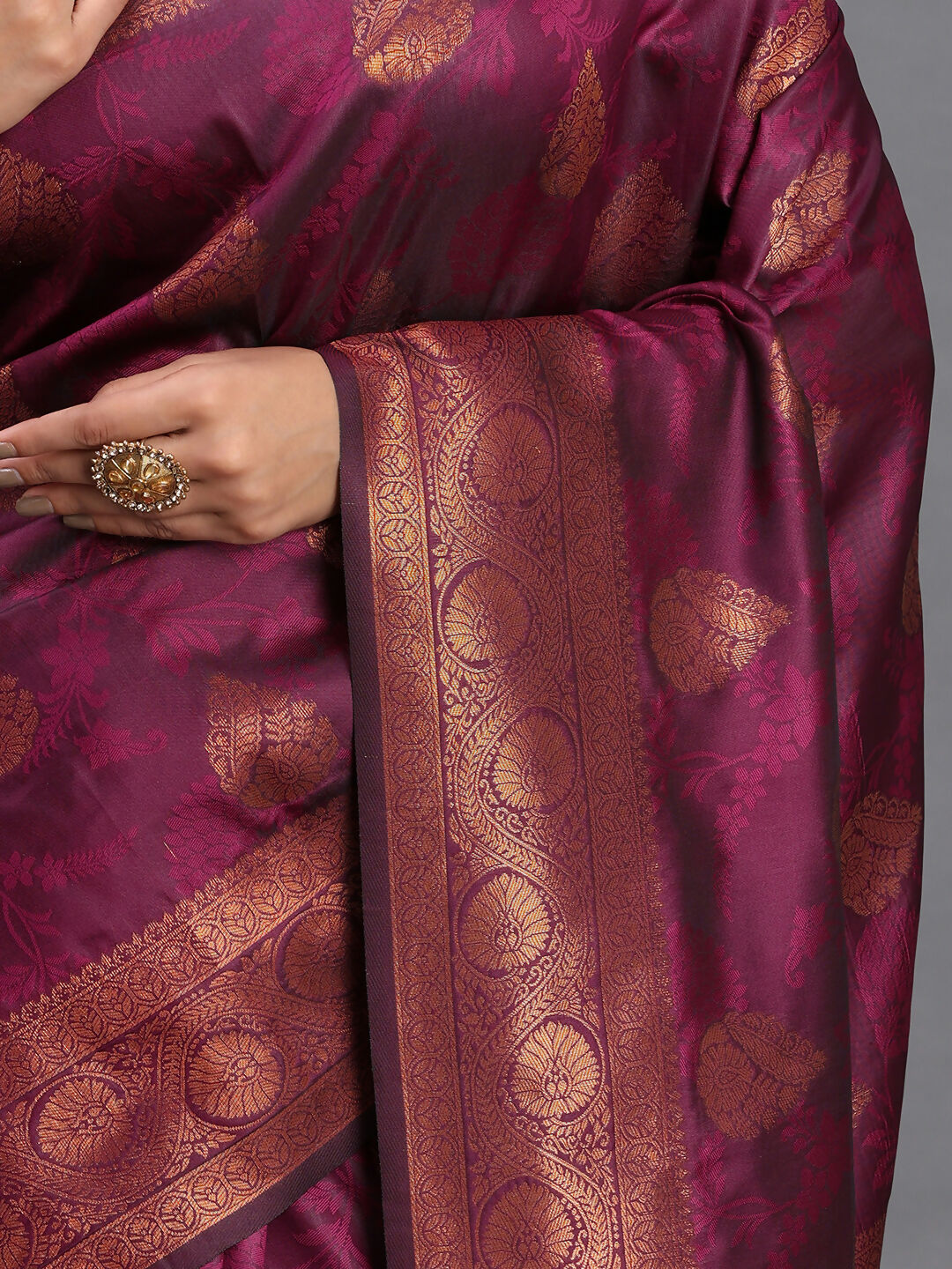 Astita Silk Purple Saree