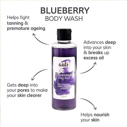 Auli Blueberry Body Wash - Distacart