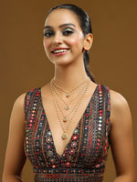 Thumbnail for Ruby Raang Gold Kundan Layered Necklace