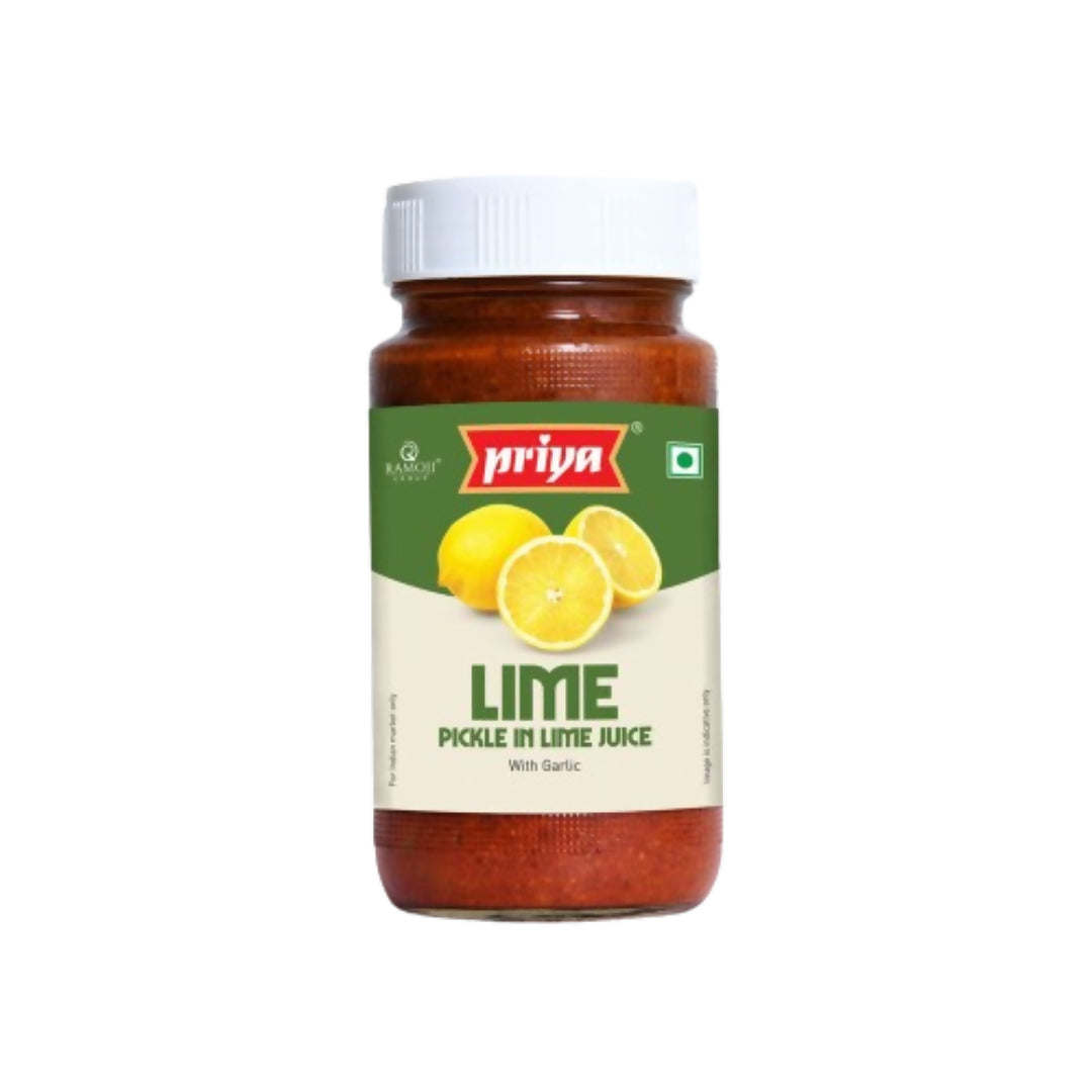 Priya Lime Pickle with Garlic - Distacart