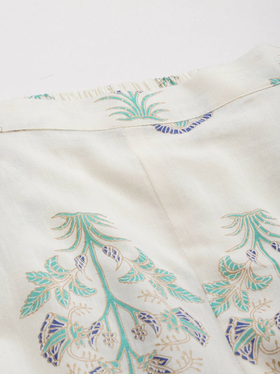 Ahalyaa Women's Traditional Wear Co-ods - Off White - Distacart