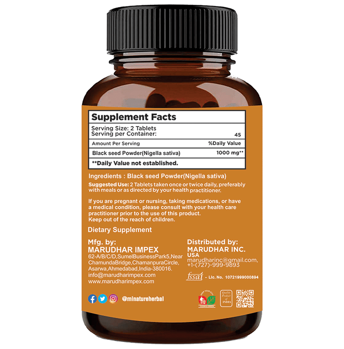 Minature Black Seed Tablet