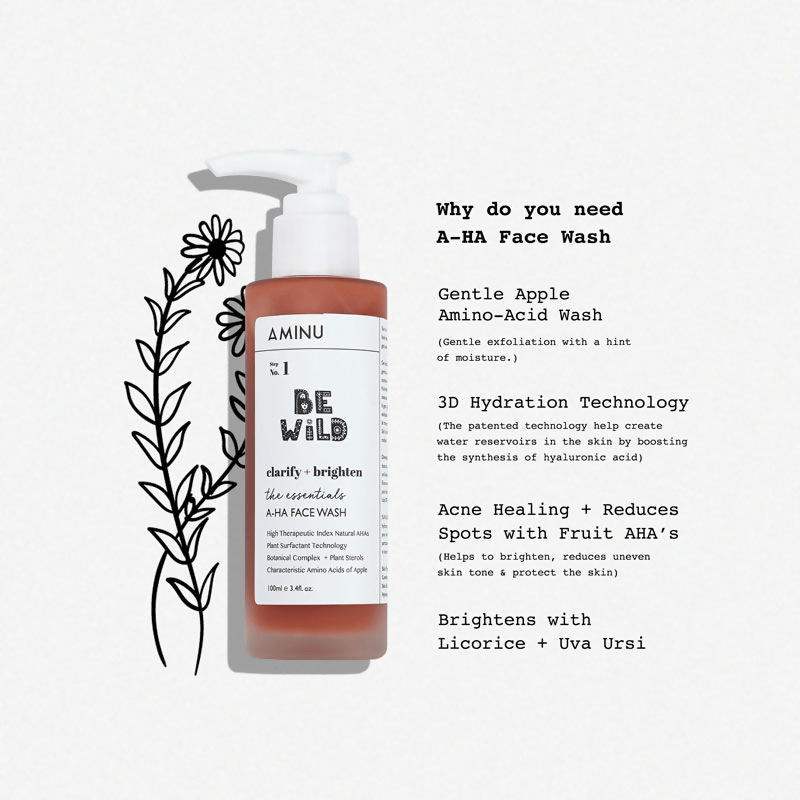Aminu A-HA Face Wash for Brightening & Oil Control - Distacart