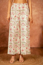 Thumbnail for Joban Fashion Green Pink Hand Block Printed Cotton Suit Set - Distacart