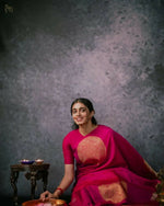 Thumbnail for Preksha Creation Designer Women Banarasi Soft Silk Saree - Red - Distacart