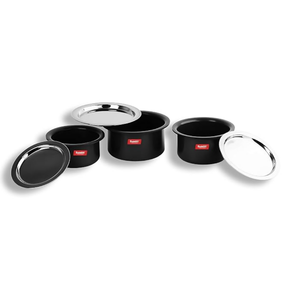 Sumeet Aluminium Cookware Set With Lid - Dista