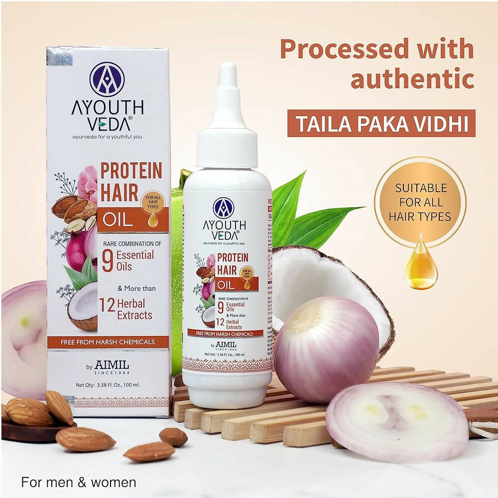 Ayouthveda Protien Hair Oil - Distacart