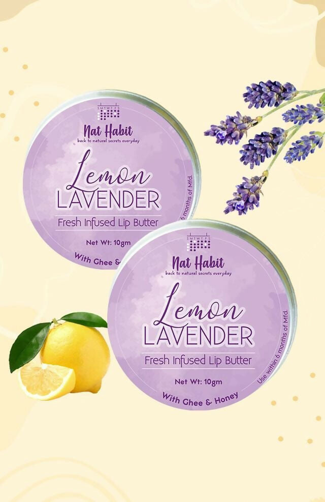 Nat Habit Lemon Lavender Lip Butter - Distacart