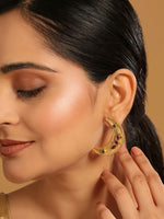 Thumbnail for Nuyug 22K Gold Plated Pink Lunar Earrings