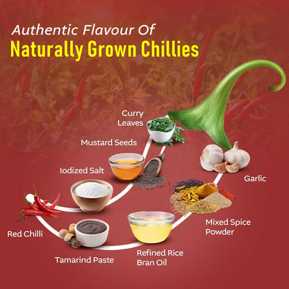 Three Mango Red Chilly Pickle - Distacart