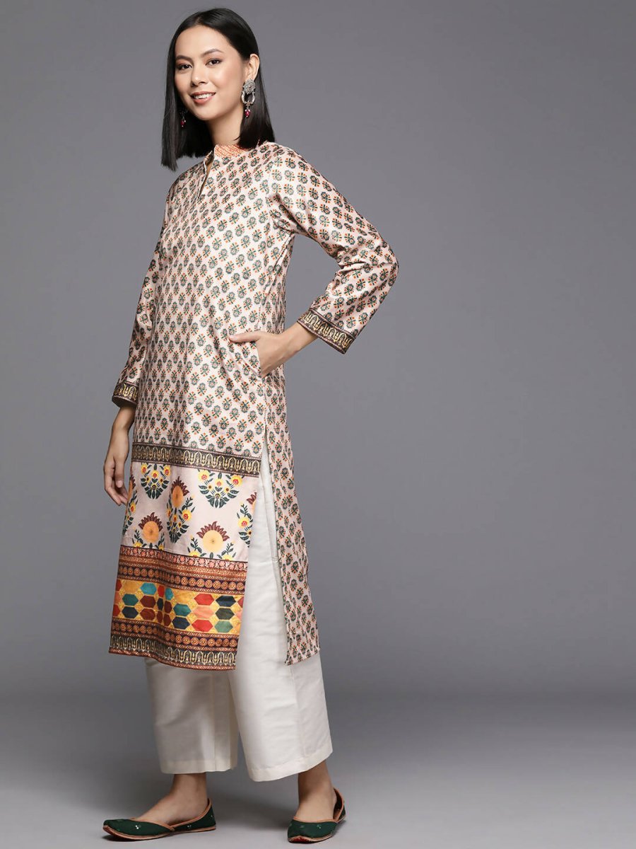 Ahalyaa Women's Traditional wear Kurta - Nude - Distacart