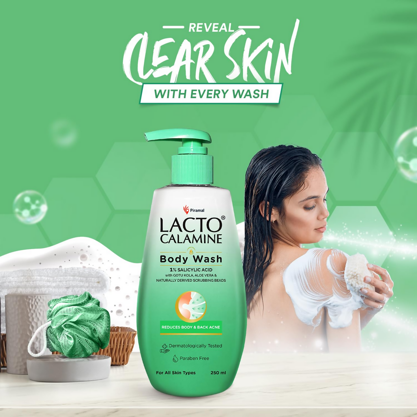 Lacto Calamine 1% Salicylic Acid Body Wash - Distacart