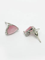 Thumbnail for NVR Women's Pink Artificial Stones Studded Handcrafted Jewellery Set - Distacart
