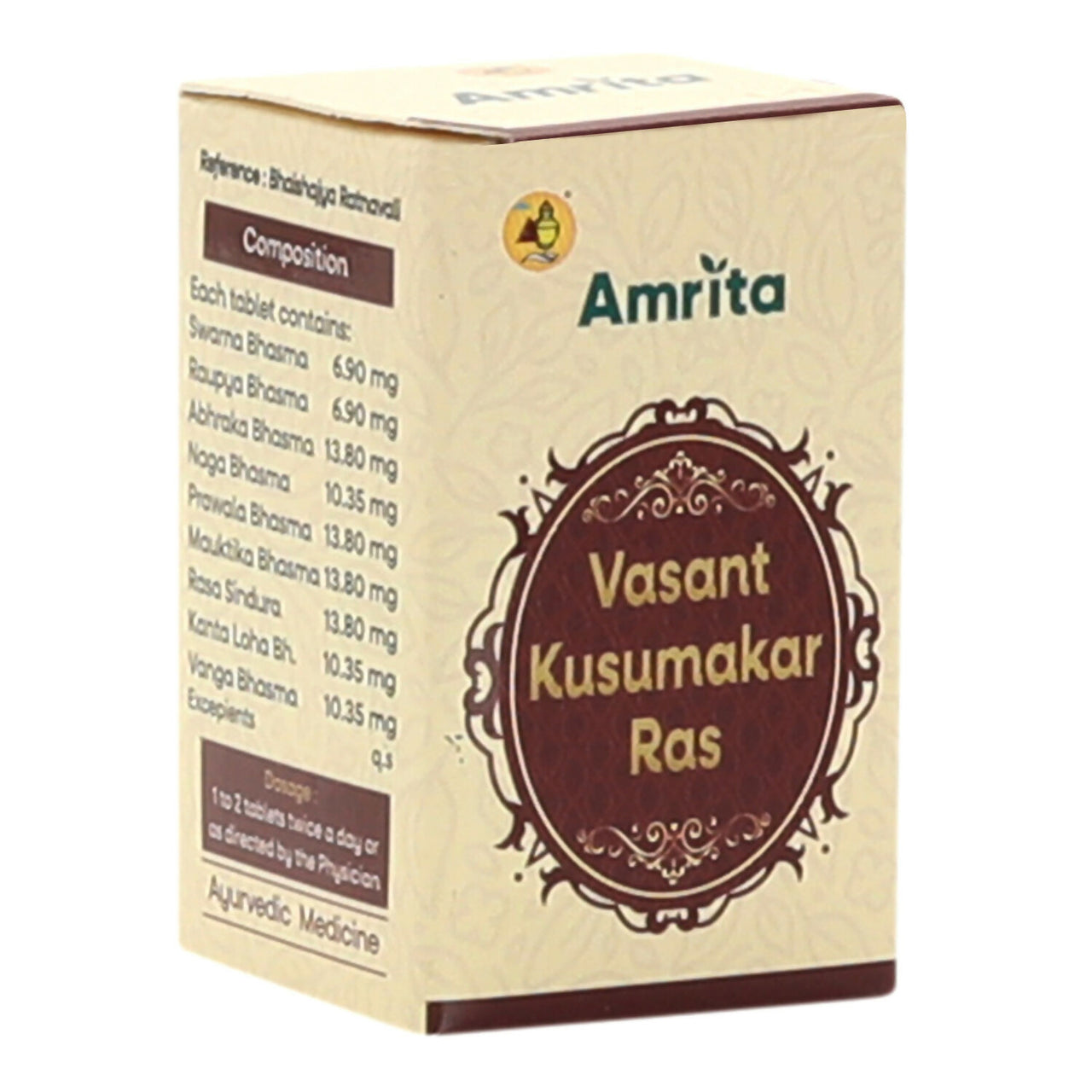 Amrita Vasant Kusumakar Ras Gold Tablets - Distacart