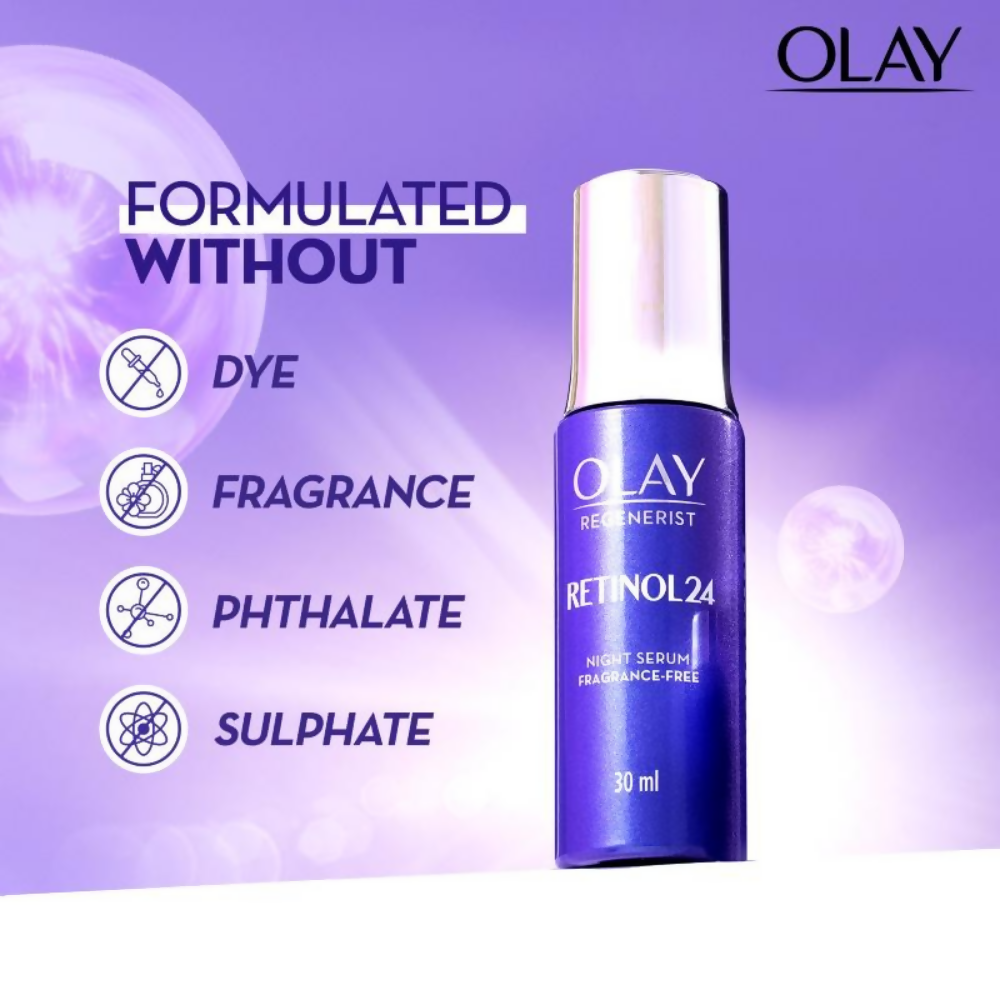 Olay Retinol Kit For Overnight Repair - Serum With Free Cleanser - Distacart