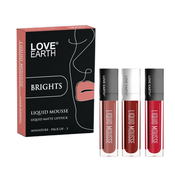 Love Earth Liquid Mousse Matte Lipstick - Brights - Distacart