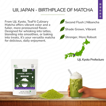 TeaFit Culinary Japanese Matcha Tea Powder - Distacart