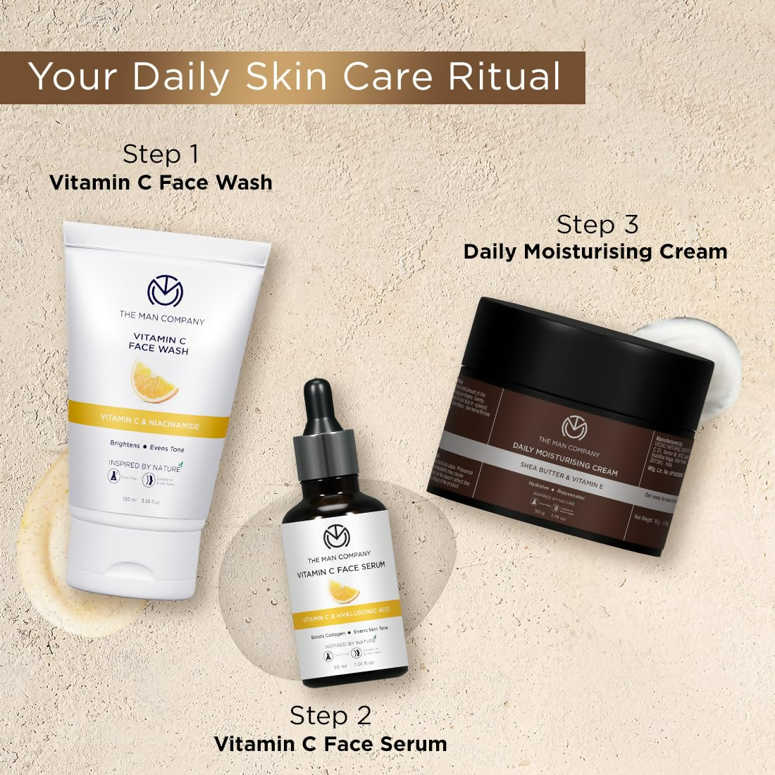 The Man Company Non-Sticky Daily Moisturizing Cream For Dry Skin - Distacart