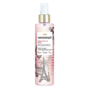 Wanderlust Body & Hair Mist - Dreaming of Paris Long Lasting Perfume, Champagne & Berries - Dista