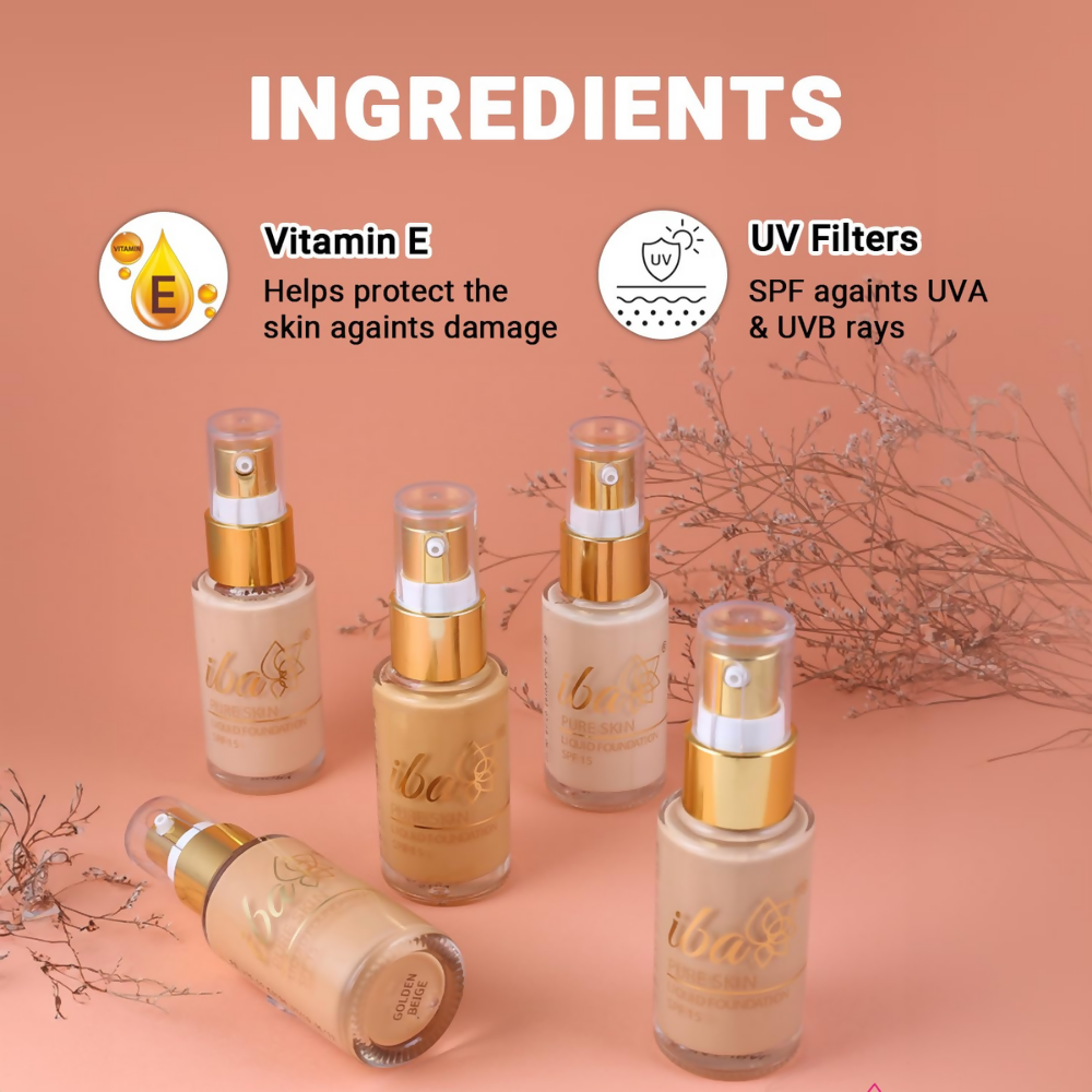 Iba Pure Skin Liquid Foundation - Golden Beige - Dista