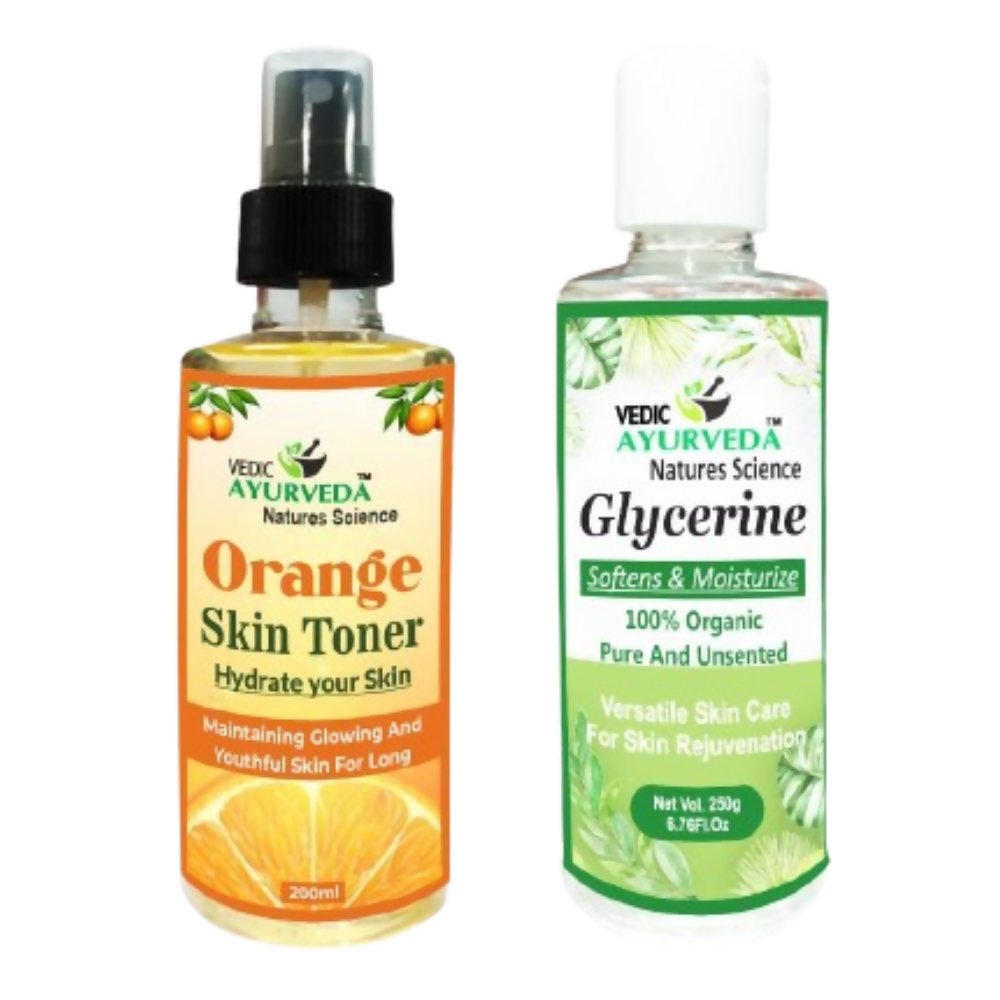 VedicAyurveda Orange Skin Toner With Glycerine - Dista
