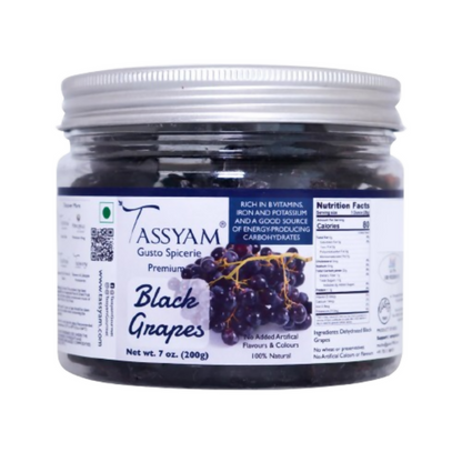 Tassyam Organics Exotic Dehydrated Black Grapes - Distacart