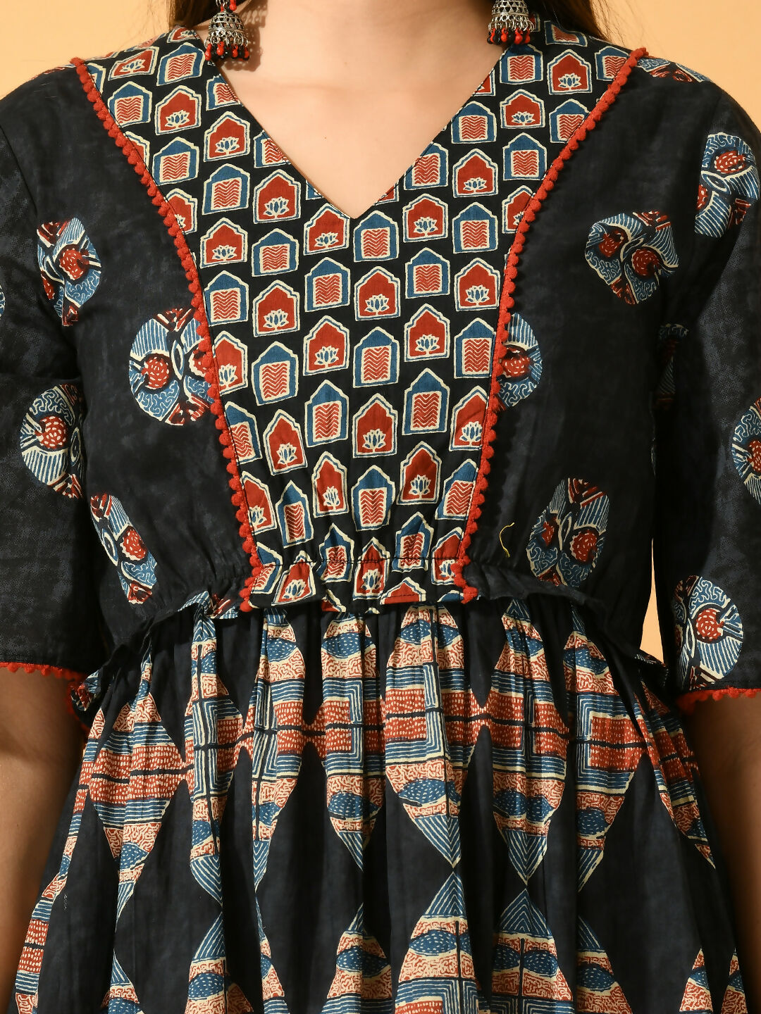 Myshka Women's Multi Fit and Flare Party Dress - Distacart