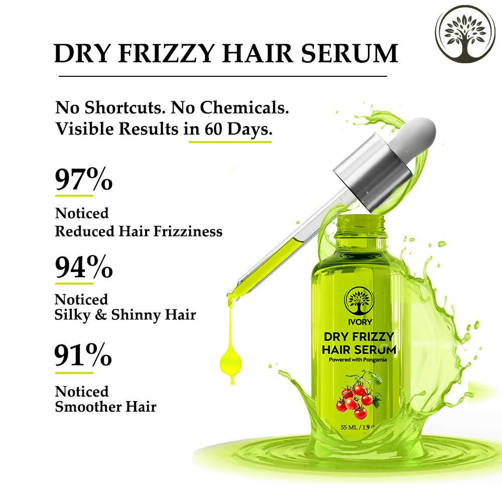 Ivory Natural Dry Frizzy Hair Serum Moisturizes Dry Strands, Detangles Hair - Distacart