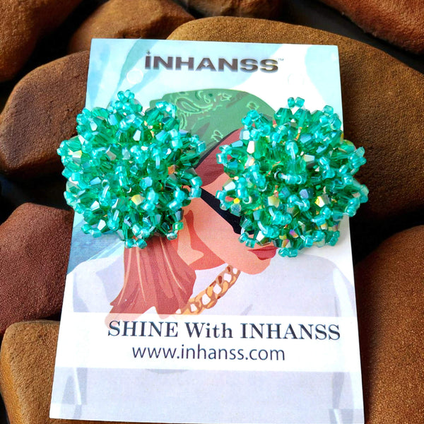 Inhanns Premium Everyday Studs - Sea Green 2 - Distacart