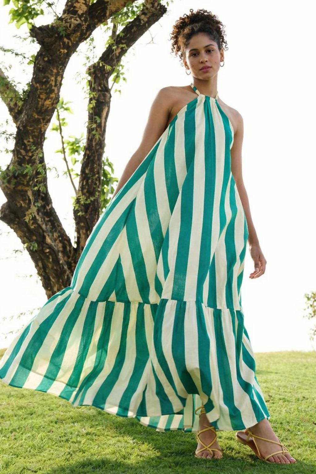 Aayaa Designer Printed Full Flared Gown - Multi Color - Distacart